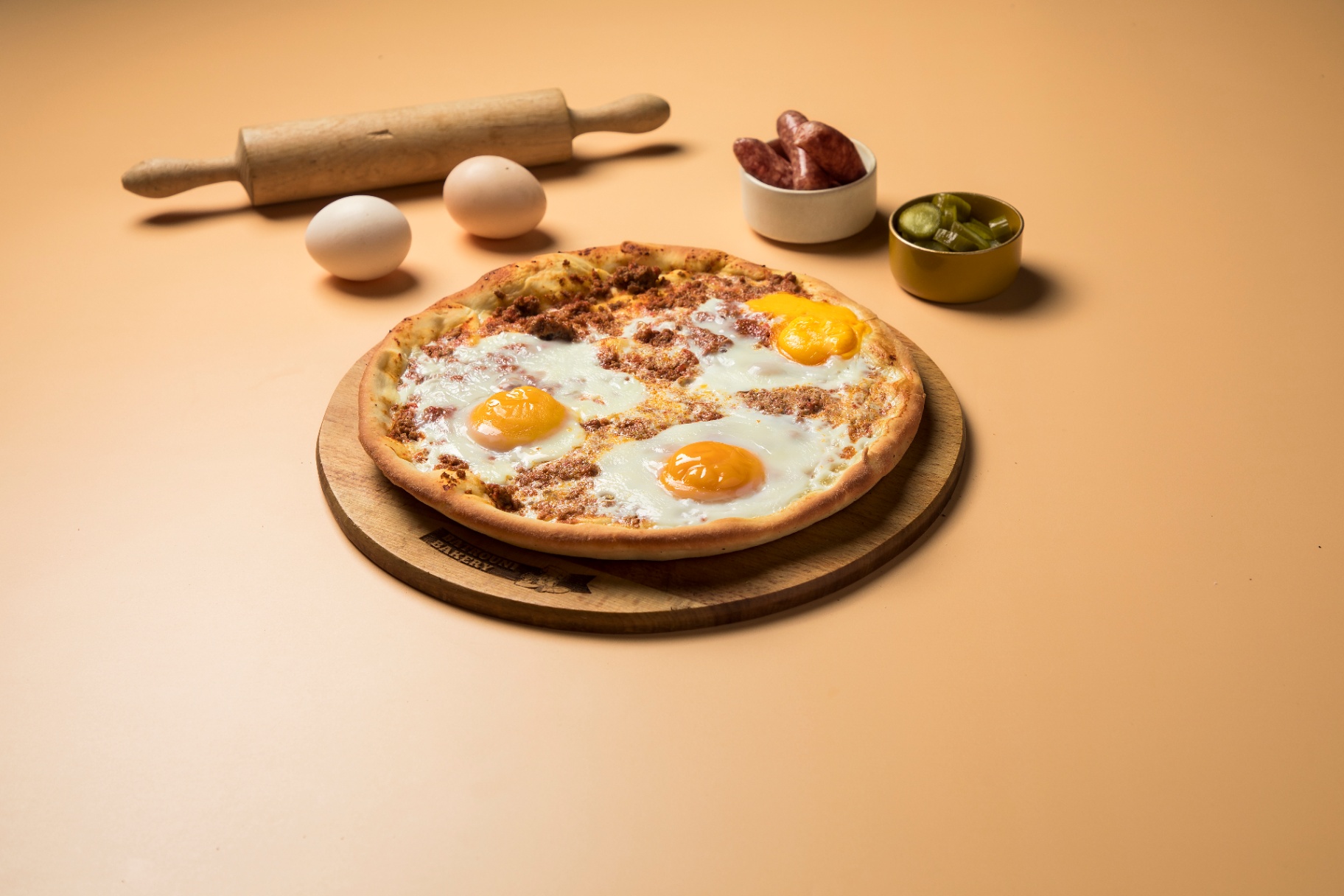 Eggs & Soujok Manoushe