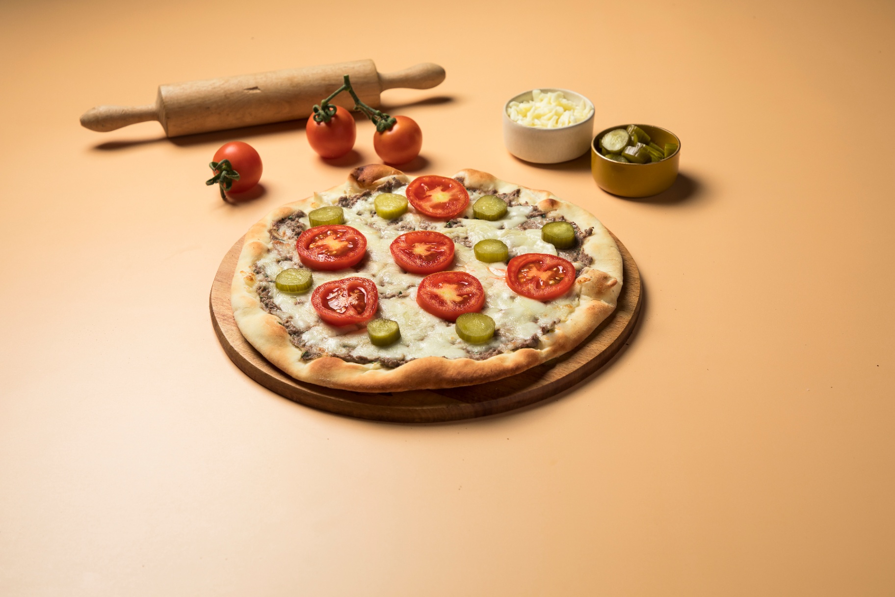 Kafta & Cheese Manoushe