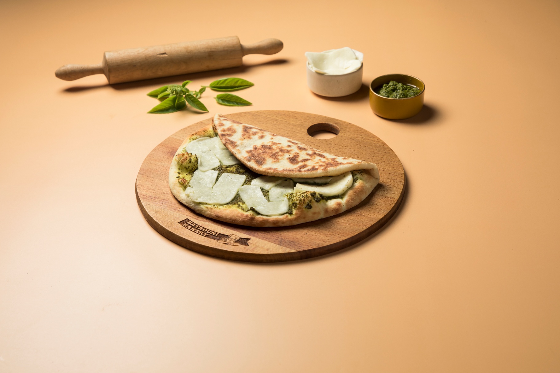 Halloum & Pesto Manoushe